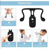 Smart Posture Corrector with Vibration Alert – Soft Silicone, USB Rechargeable