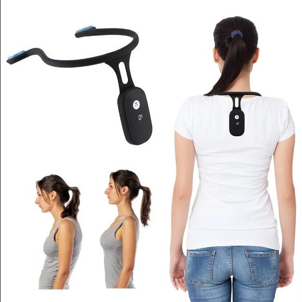 Smart Posture Corrector with Vibration Alert – Soft Silicone, USB Rechargeable