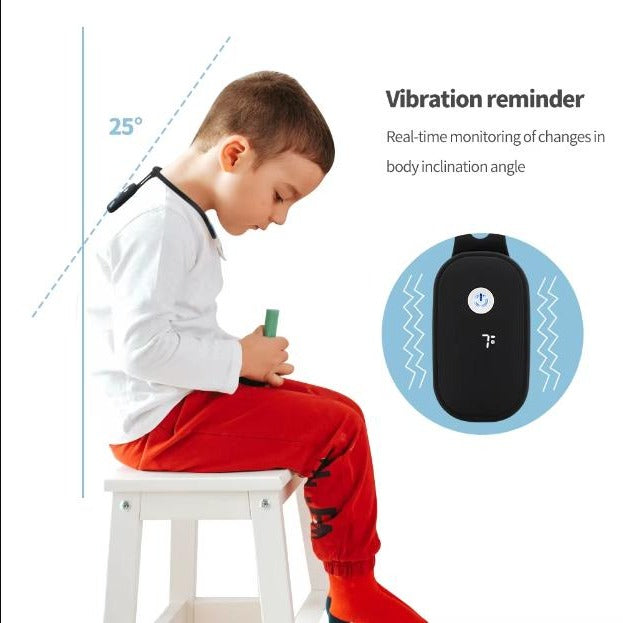Smart Posture Corrector with Vibration Alert – Soft Silicone, USB Rechargeable
